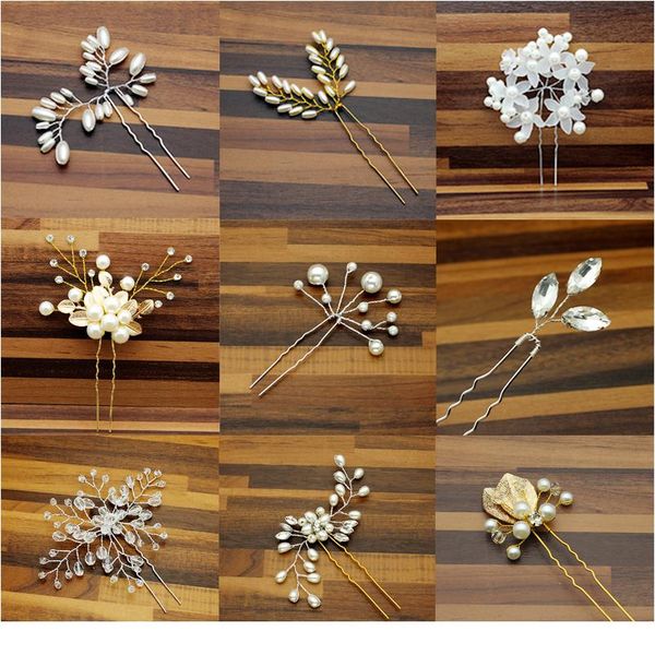 

rose gold prom bride bridesmaid аксессуары для волос жемчужные волосы pin clip роскошные кристалл горный хрусталь свадебные художники палочк, Black;brown