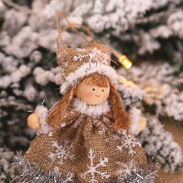 

christmas decorations 1pcs tree cute angel doll girl pendant navidad 2021 year ornaments xmas gift for kids1