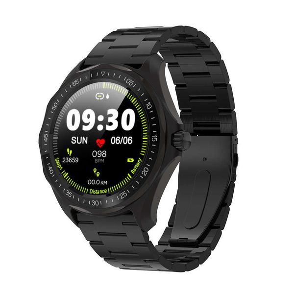 

new s09 men's round touch screen ip68 waterproof call reminder smart watch