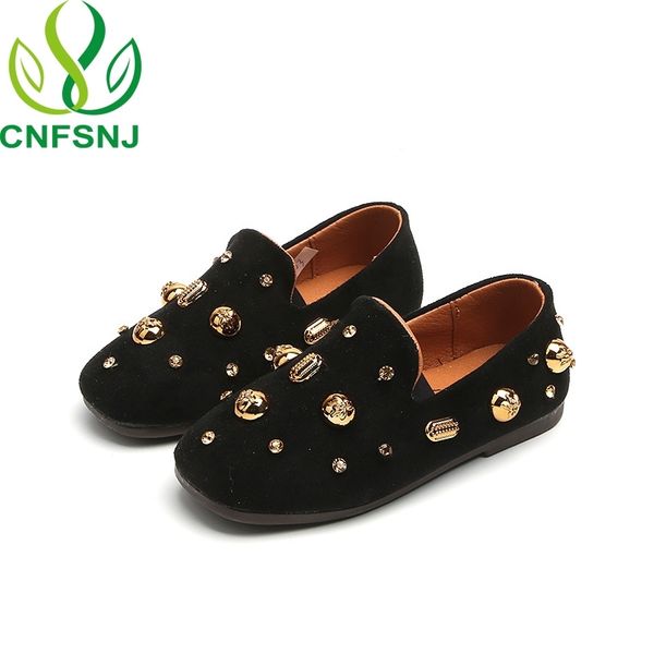 

cnfsnj new spring autumn children's shoes boys girls sneakers kids casual children flat leather shoes 21-30 y201028, Black