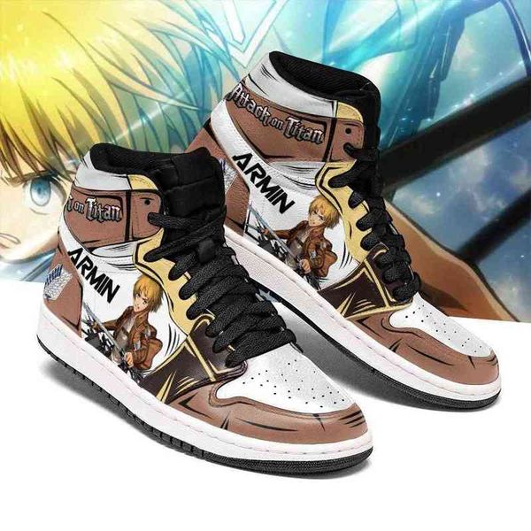 

luxury custom shoes anime fan diy sneakers armin mens basketball shoes jumpman 1 model custom trainers casual shoese