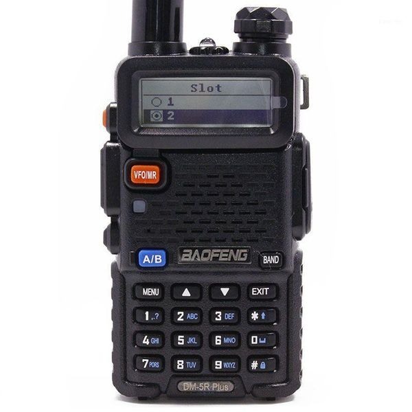 

2pcs baofeng dm-5r plus dmr tierii vfo analog & digital tier i & ii dual band walkie talkie ham radio support motorola1