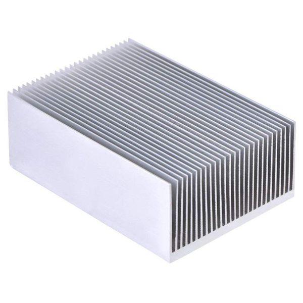 

aluminum heat radiator heatsink cooling fan 200x69x37mm silver tone