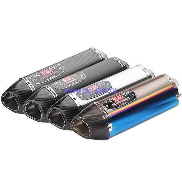 

inlet 51mm motorcycle exhaust pipe muffler yoshimura carbon fiber motorbike muffler pipe escape universal for s1000rr nc700 etc