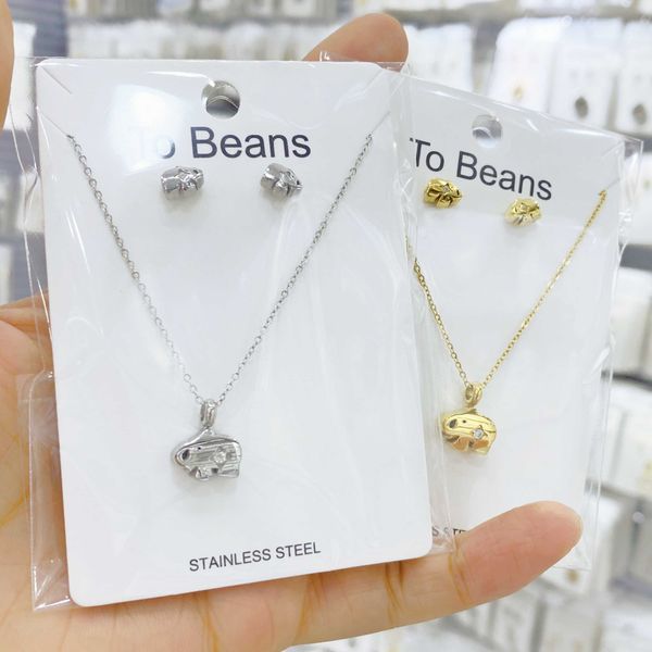 

stainless steel necklace for women gold and silver color elephant pulseira feminina lover's engagement jewelry wholesale