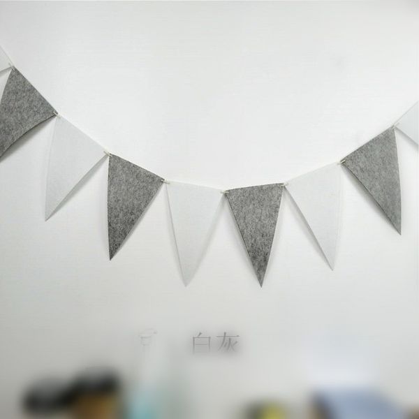 

non woven fabric flag pulling triangle childrens room pennant flags party decorations colorful banner home birthday 2 5xy m2
