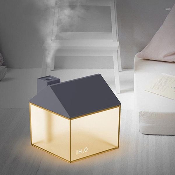

250ml little house air humidifier mist maker sprayer with usb night light fan j0pe1