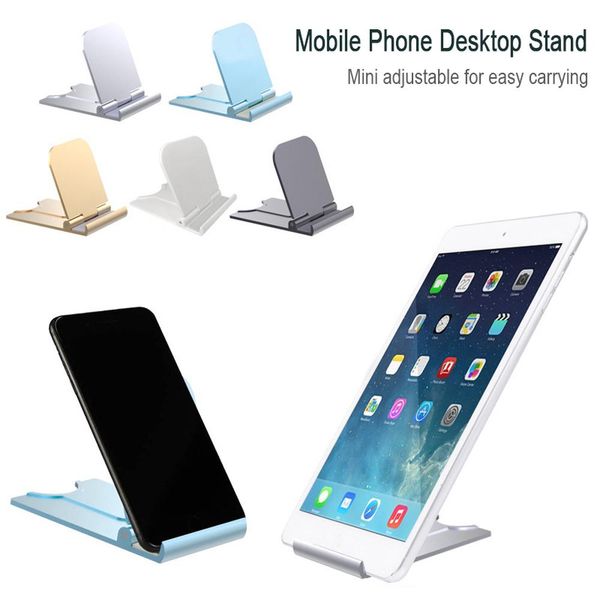 

universal folding cell phone table stand plastic desk stand mobile phone holder phone and tablet ring holder for iphone samsung wmtmma