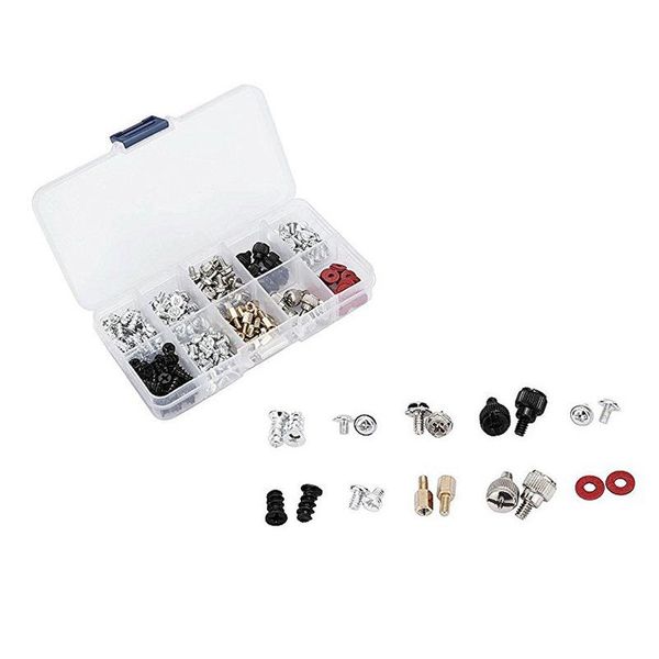 

228pcs personal computer screws & standoffs set assortment kit for mother board