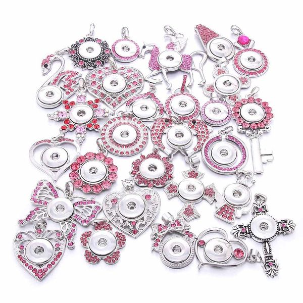 

wholesale snap jewelry necklace handmade diy charm beaded snap button necklace 18mm 20mm snap buttons jewelry beads necklace q wmtqbv, Silver