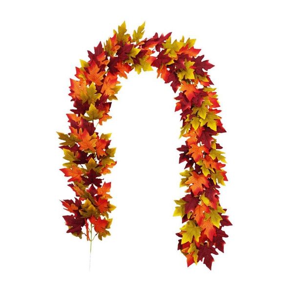 

artificial autumn fall garland hanging plant for home garden wall doorway backdrop fireplace decoration