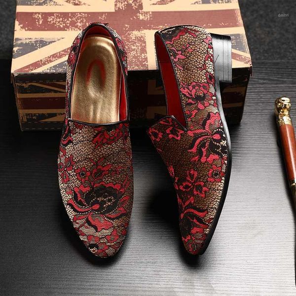 

cimim men business hairstylist formal shoes new big size fashion casual leather shoes embroidery office men loafers1, Black