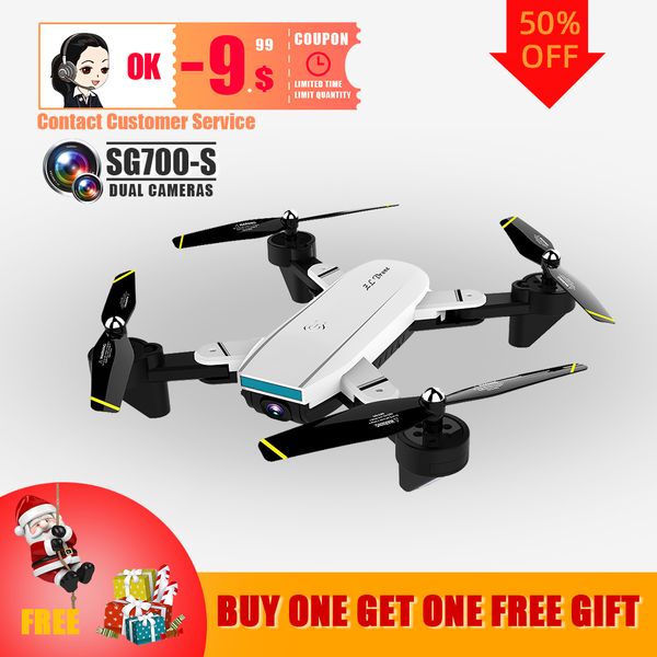

4k sg700 s mini drone dron helicopter remote control 4ch wifi optical flow dual camera quadcopter drones 201120