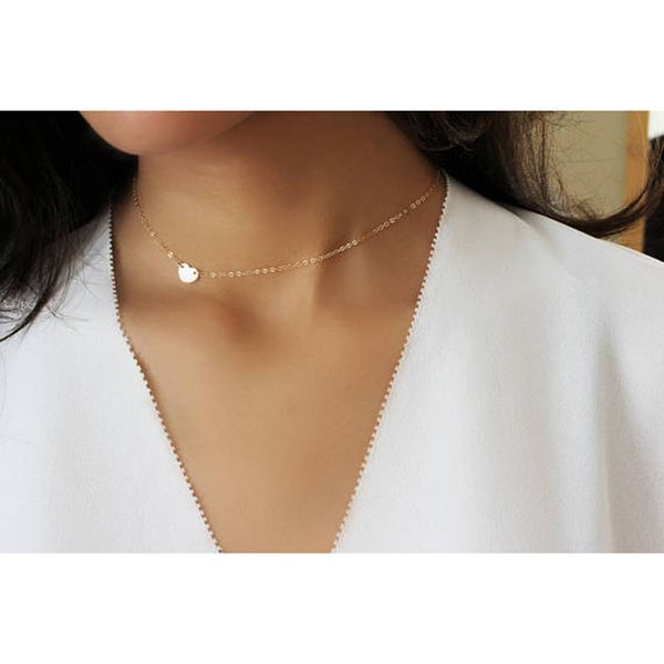 

gold filled heart-shaped necklaces love pendant gold vintage jewelry choker kolye collier femme boho necklace for women q0531, Silver