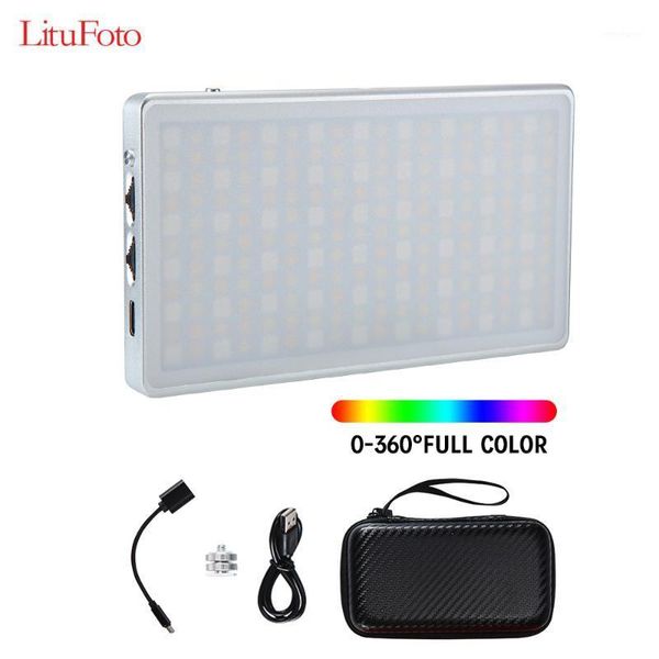 

flash heads mini pocket rgb led video light panel camera fill 96+ 360 colors 9 common for dslr camcorder portrait po shooting1
