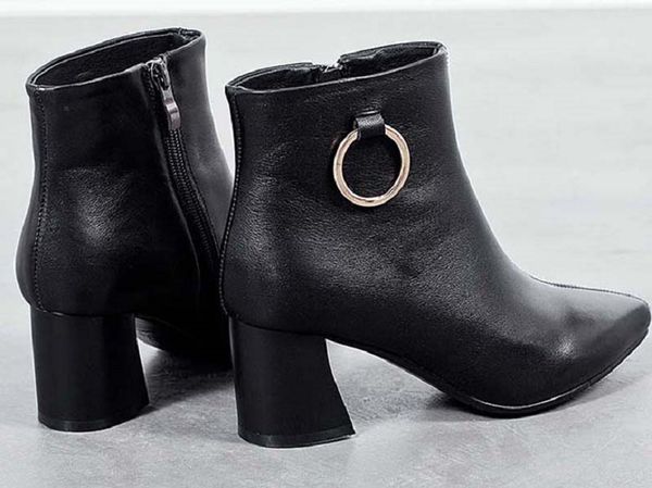 

classics boots fashionable and exquisite womens boots high heels and genuine leather outdoors fashion boots come with box toy99 p64, Black