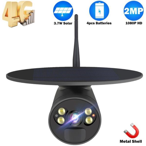 

cameras 4g ip camera wifi solar panel rechargeable battery 1080p smart home security outdoor cctv two-way audio pir1