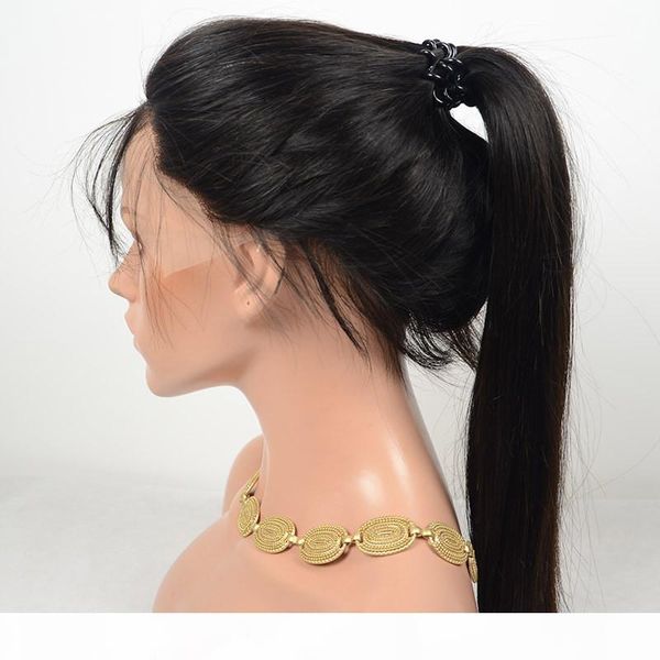 

quality grade 8a--100% human hair natural color length 12''--24'' with straight wave dhl free, Black