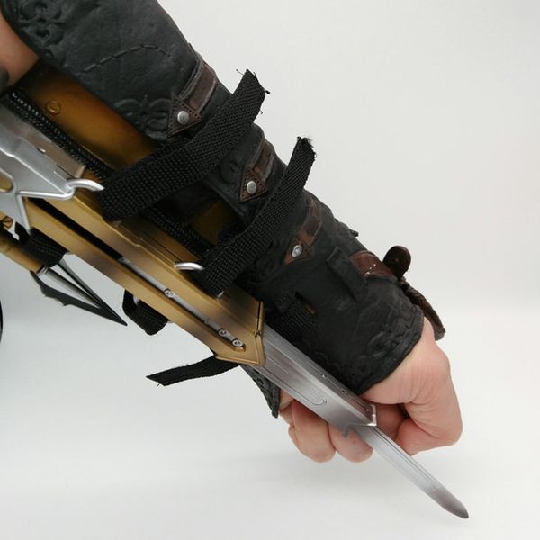 

assassin's creed metal telescoping sleeve arrows unsharpened cosplay toys sleeve and arrow gloves game props selling