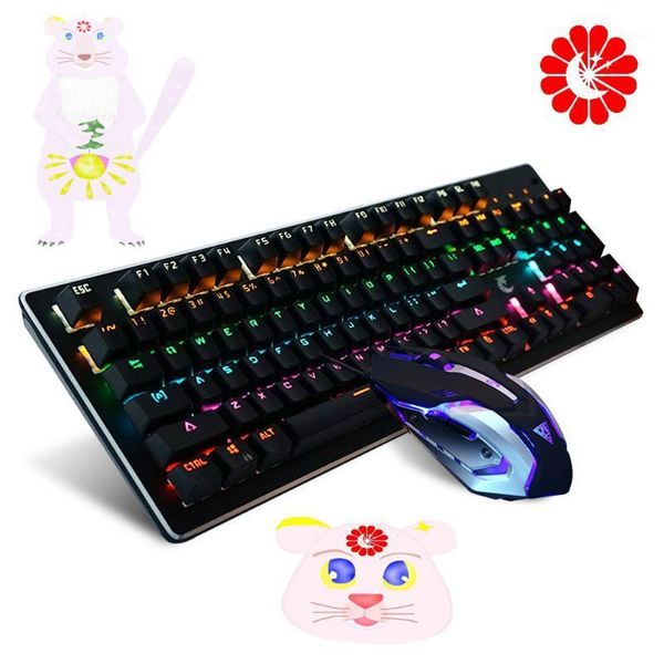 

keyboard mouse combos wired usb gaming mechanical backlit and for computer gamers pc lap