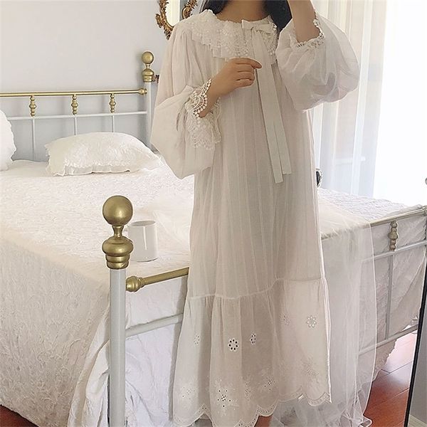 

women's palace style dress vintage princess sleepshirts.lolita lace bow nightgowns.victorian nightdress ruffles lounge sleepwear y20042, Black;red