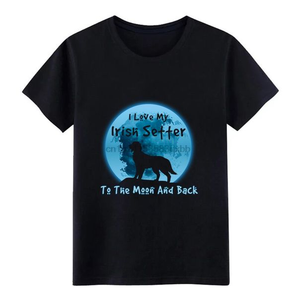 

men's i love my dog irish setter customized cotton pattern crazy humor summer style slim shirt hoodie designers t shirts sweatshirt