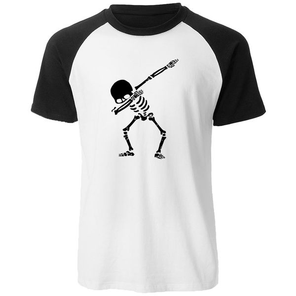 

sport 2019 summer mens tee shirts cotton for men raglan short sleeve print skull man t-shirt casual o-neck funny t shirt