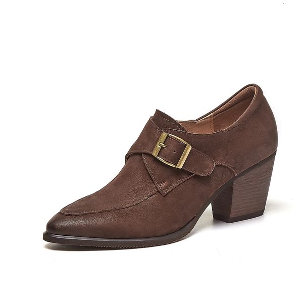 

woman 2021 pumps plus size 22-26cm upper + classical pig skin lining pointed finger nobuck 2 colour mxvw, Black