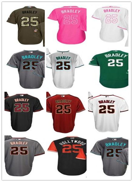 

custom arizona diamondback leave name number 25 archie bradley baseball jersey men women youth jerseys, Blue;black