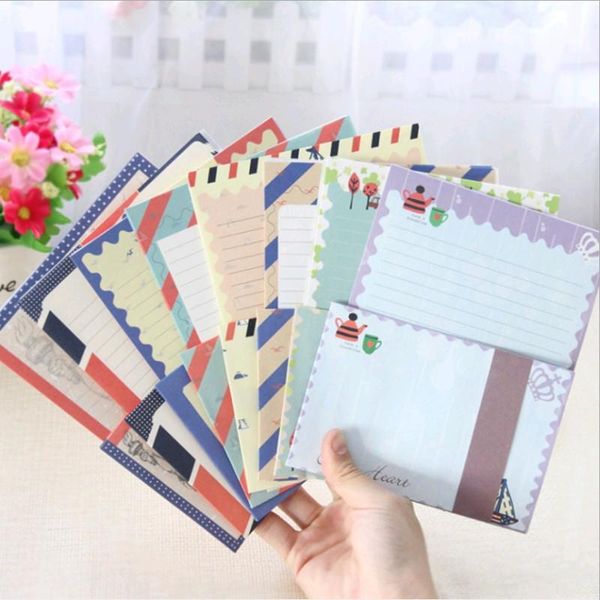 

1set/lot 170*130mm vintage navy style diy multifunction letter paper set with envelope package paper