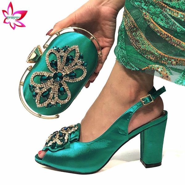 

eagent teal matching shoes and bag set 2020 new arrivals slingbacks sandals for wedding ladies shoes with hangbag1, Black