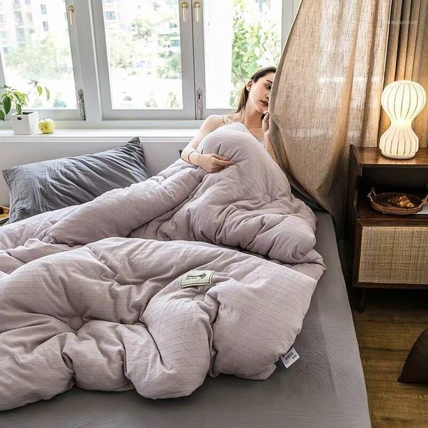 

comforters & sets 100% cotton adults bedroom patchwork thick warm quilts cover luxury printed winter quilt home/el bedding comforter blanket