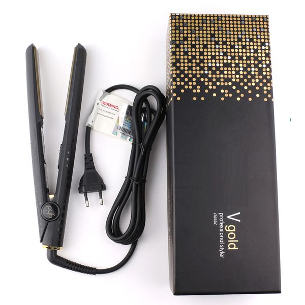 

gold max hair straightener classic professional styler fast hair straightening iron hair styling tool with retail box ing, Black