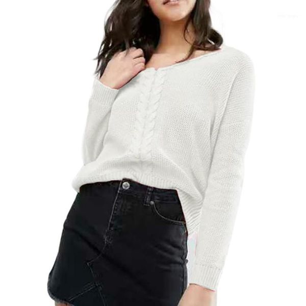 

chamsgend new arrival fashion women long sleeve hollow sweater pullover loose jumper knitwear outwear woman sweater c3010161, White;black