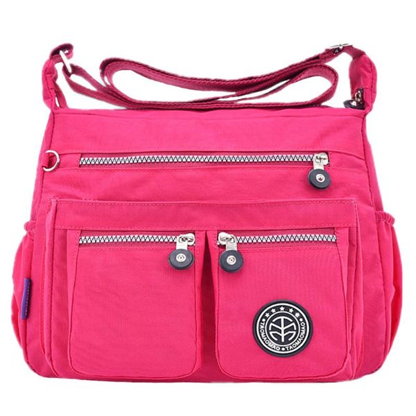 

fashion women messenger bags waterproof nylon quality bags light travel leisure shoulder bag vintage solid coloy shoulder bag