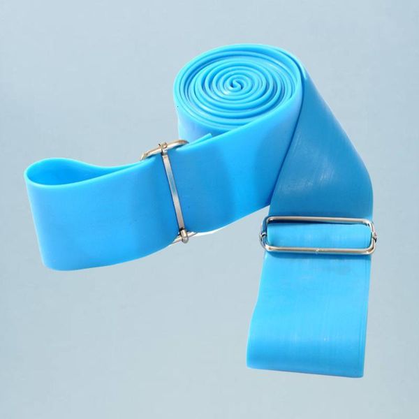 

strength training band physical resistance bands yoga elastic tension strap with 2 buckles for exercise fitness (blue