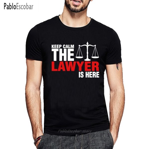 

keep calm the lawyer is here for men casual на заказ с коротким рукавом партии плюс размер 4xl 5xl балахон дизайнеры футболки толстовка
