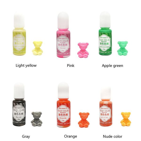 

qiaoqiao 9colors набор твердой смолы краска эпоксидной смолы пигмент ув смолы красящие краситель краситель пигмент поделки ручной работы худ, Black