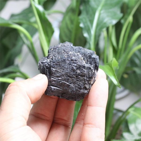 

natural crystal rock energy tourmaline mineral black decoration chakra 136g specimen original wholesale stone specimens gravel gems bbyve