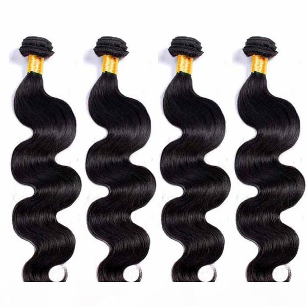 

superior wig brazilian hair weft body wave 7a unprocessed indian virgin remy human hair support for custom chinese suppliers, Black