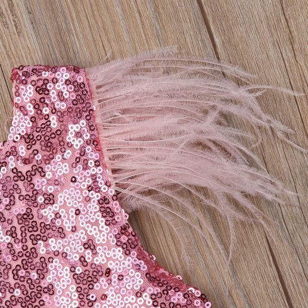 

christmas kid red dress for girl toddler baby girl sequins princess tutu dress feathers sleeve girl party wedding birthd jllsha, Red;yellow