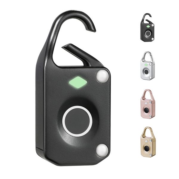 

Smart Keyless Door Fingerprint Lock Quick Unlock USB Rechargeable Padlock Luggage Case Backpack Lock