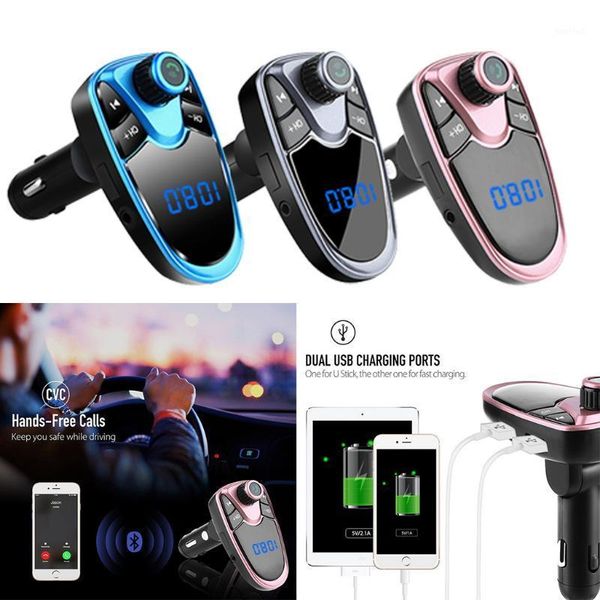 

& mp4 players for car mp3 bluetooth fm transmitter modulator handsdual usb charge player wireless audio receiver1