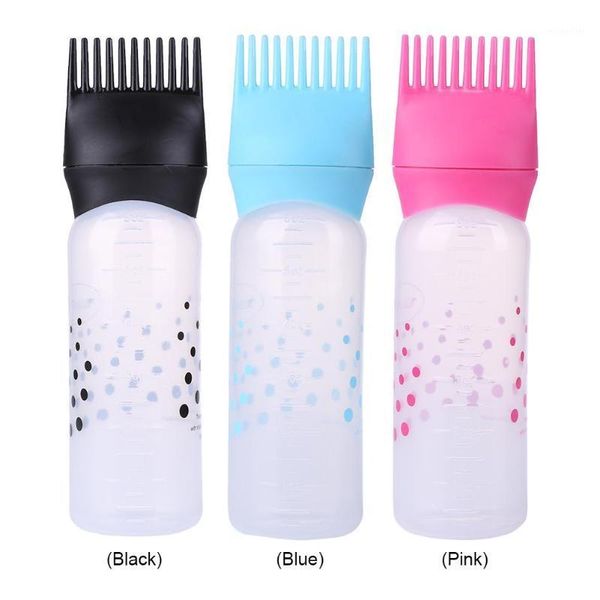 

storage bottles & jars 50oz plastic hair dye brush refillable bottle empty applicator 170ml colouring dispensing comb1