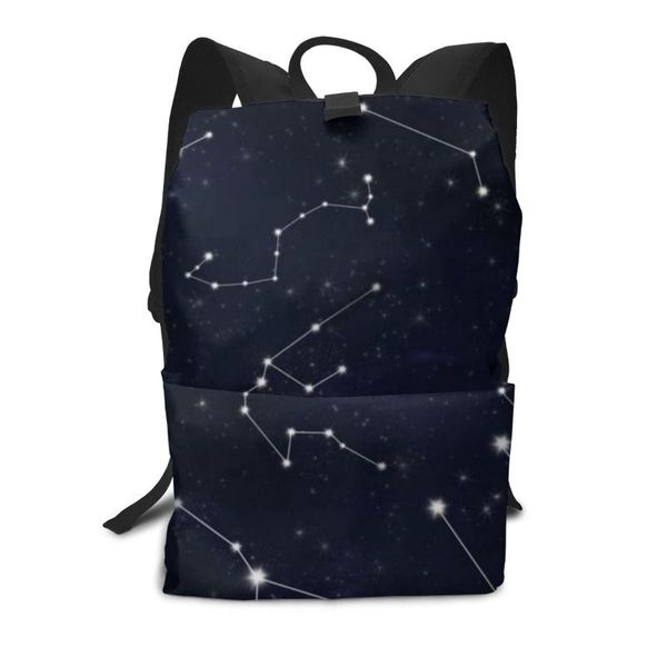 

backpack whereisart starry sky galaxy print shoulder school blue college bag studnets fashion bagpack mochila bolsa