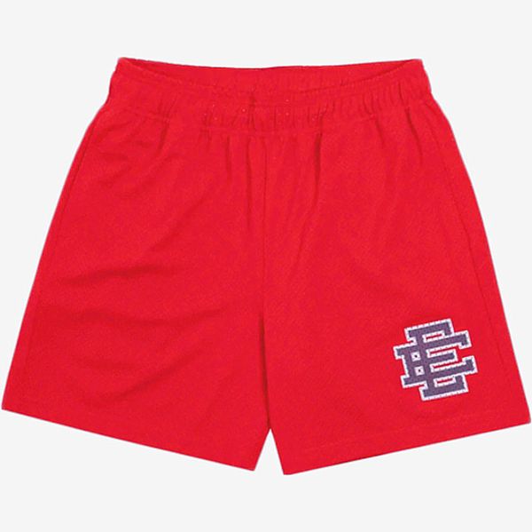 

fashion summer men's luxury brand shorts eric emanuel ee basic short designers newyork city skyline fitness beach breathable women mesh, White;black