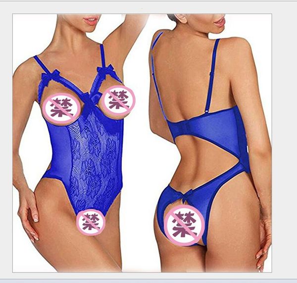 

new appeal underwear lace perspective seduction one-piece underwear, Red;black