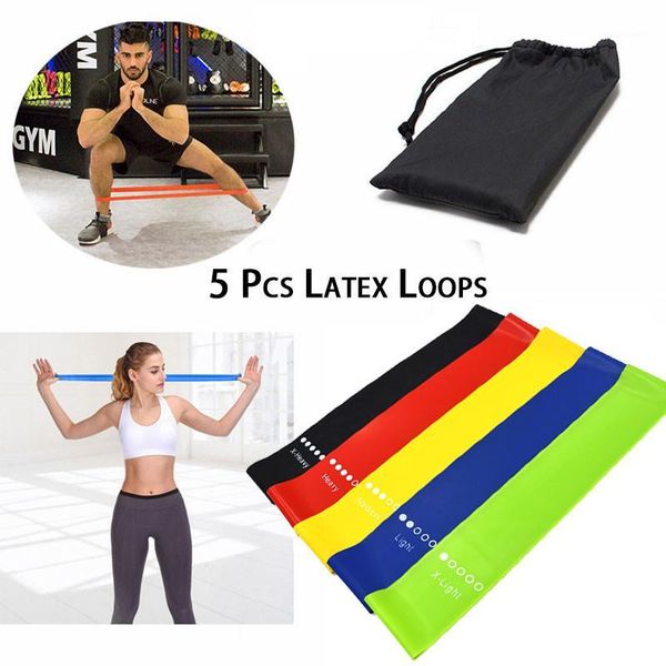 

men women yoga resistance rubber band indoor fitness equipment 0.35mm-1.1mm pilates exercise elastic fitness bands1