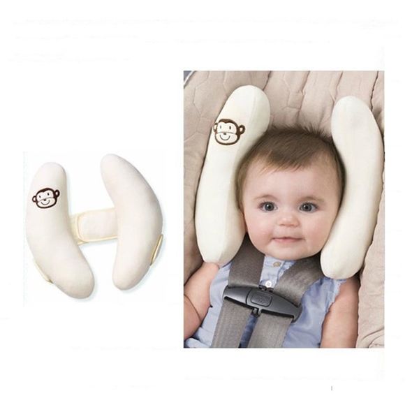 

headrest baby infant car travel sleeping pillow head neck cartoon seat covers pillow baby safty lj201014