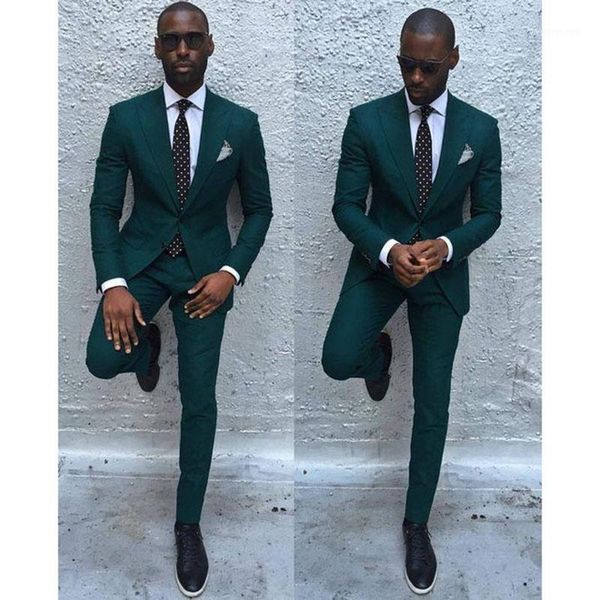 

dark green slim men suit 2017 handsome mens wedding suits groomsmen groom tuxedos party prom business suits (jacket+pants+tie)1, White;black